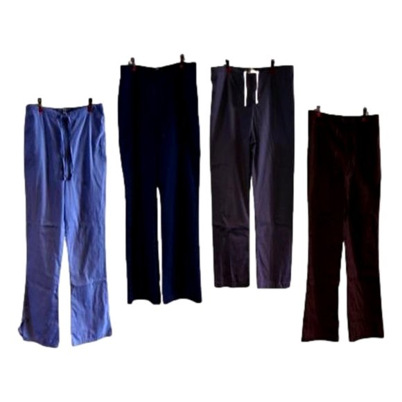 Women’s Set of 4 Scrub Pants - Picture 1 of 5